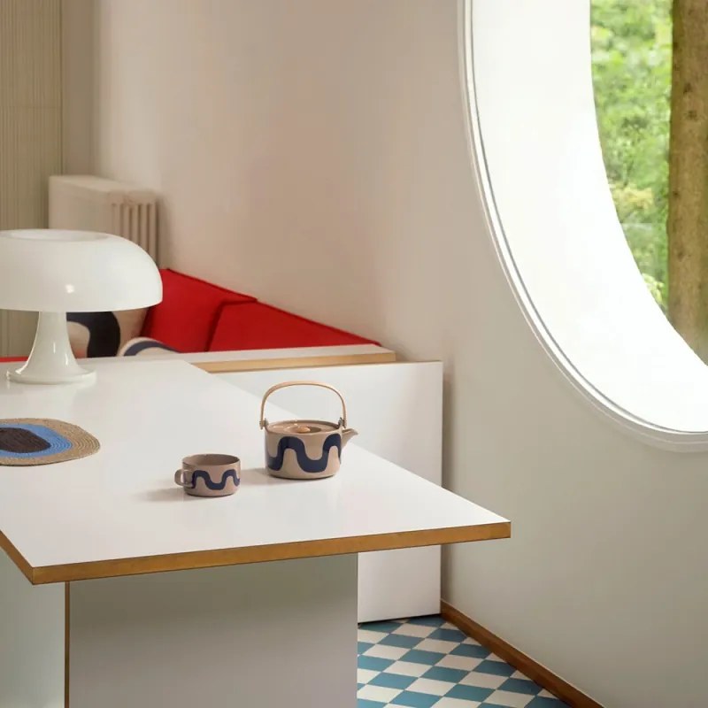 Hrnček Oiva Seireeni 0,25l, nízky / hnedo-tmavo modrý