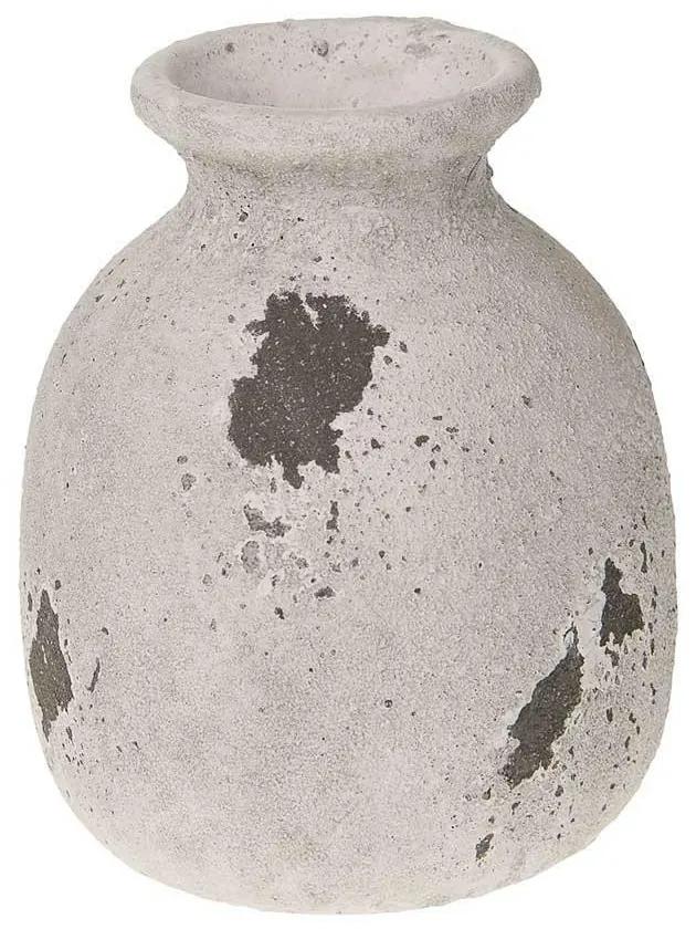 DekorStyle Váza Antik 16 cm šedá
