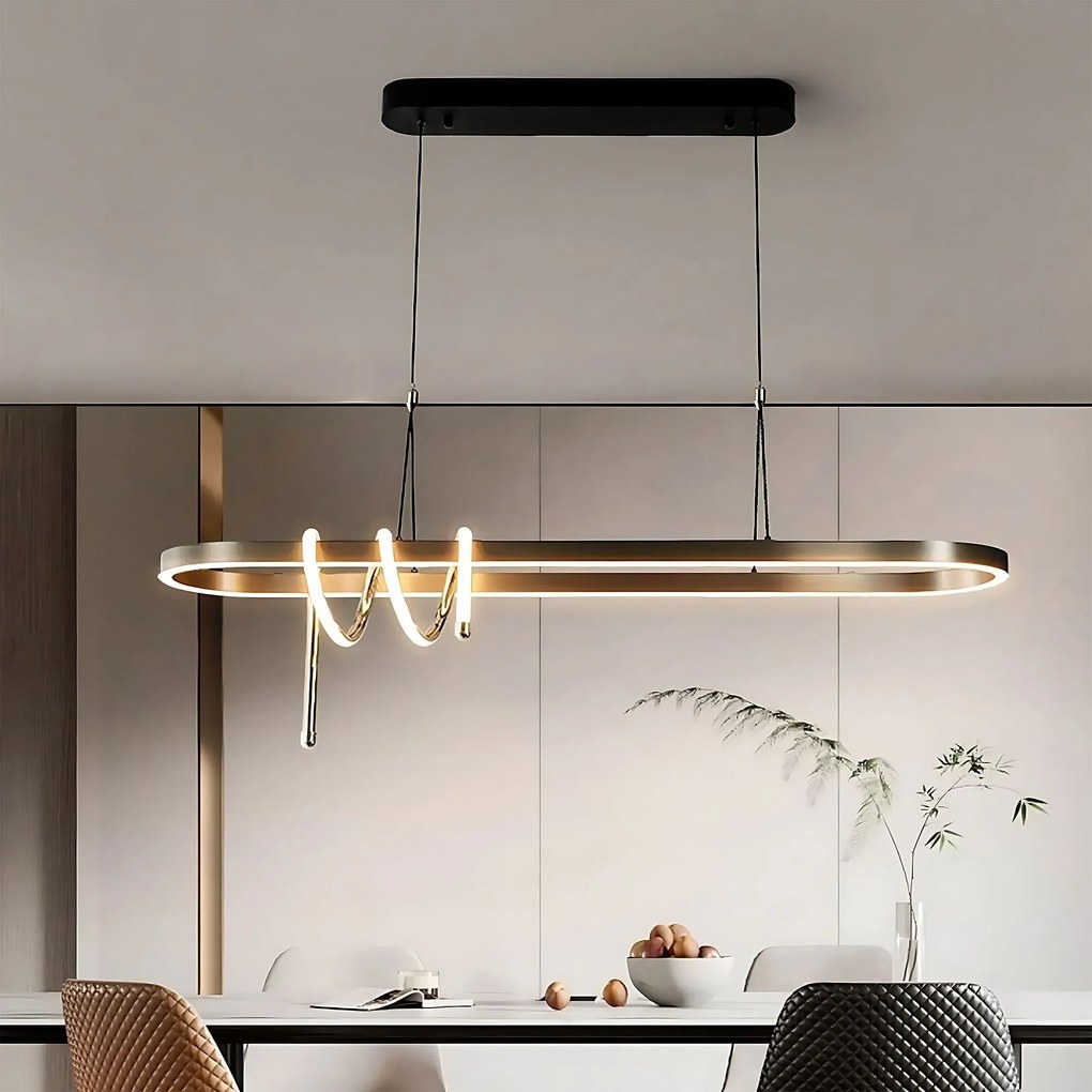 Toolight Toolight, LED stropné osvetlenie 120cm, 32W, 3000K, LHJ040-CP, čierna matná, OSW-50018