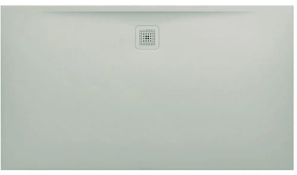 LAUFEN Pro obdĺžniková sprchová vanička z materiálu Marbond, odtok na dlhšej strane, 1600 x 900 x 33 mm, svetlá šedá, H2119500770001