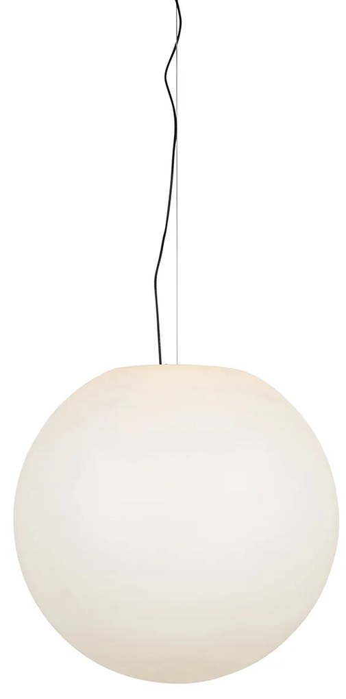 Moderné vonkajšie závesné svietidlo biele 77 cm IP65 - Nura