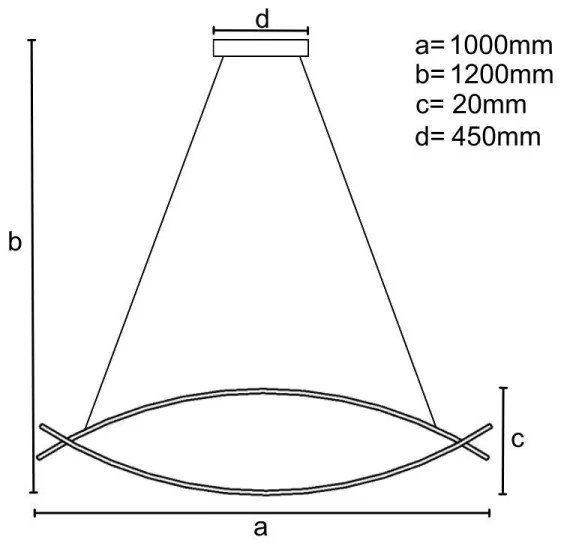 LED Stmievateľný luster na lanku LED/70W/230V 3000-6500K + diaľkové ovládanie