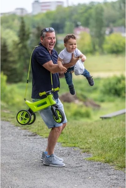 Funny Wheels - Odrážadlo 2v1 RIDER SUPER SPORT zelená/čierna