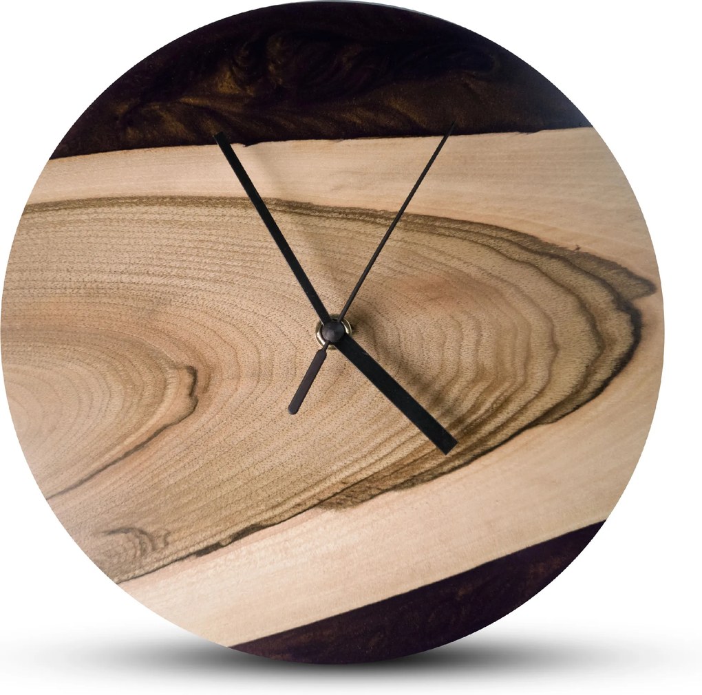 TIMMER wood decor Violet Breeze- Živicové drevené hodiny