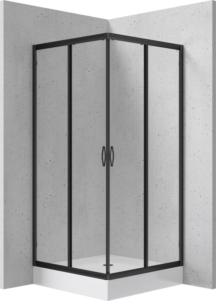 Deante Štvorcový sprchovací kút Funkia 80x80 cm - KYC N42K - bez vaničky