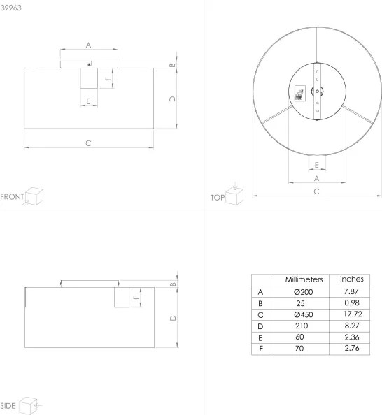 Eglo 39963 - Stropné svietidlo TORTOLA 1xE27/40W/230V čierna/zlatá