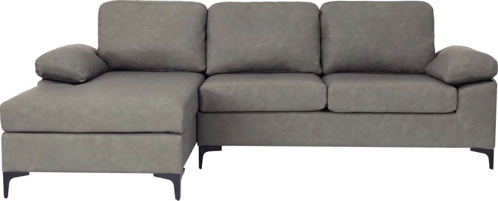 XXXLutz ROHOVÁ SEDAČKA, textil, sivá MID.YOU - Sedačky - 000575036903