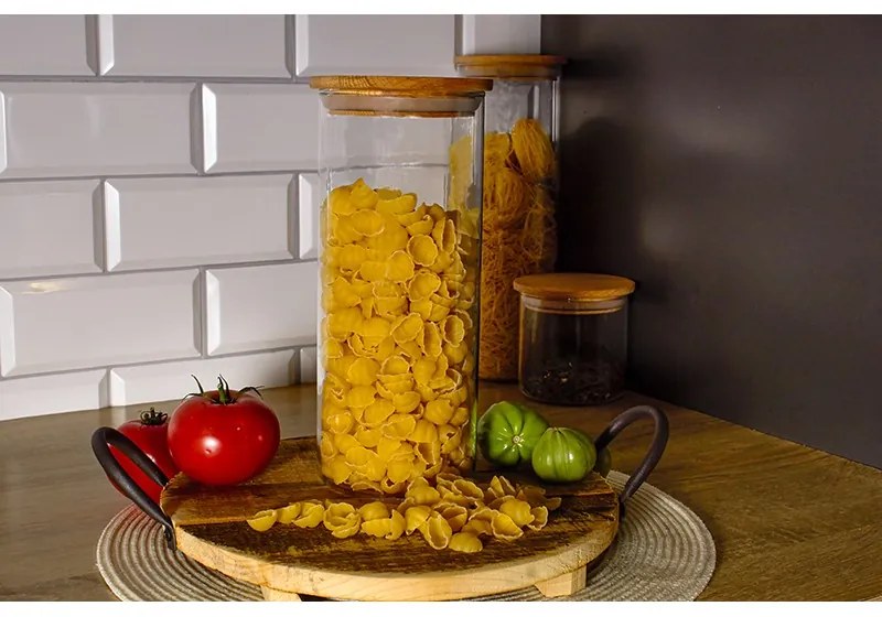 THERMO NÁDOBA NA POTRAVINY S DREVENÝM VEKOM 1,4 L