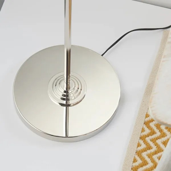 Endon 94378 - Stojacia lampa HIGHCLERE 1xE14/40W/230V šedá/lesklý chróm