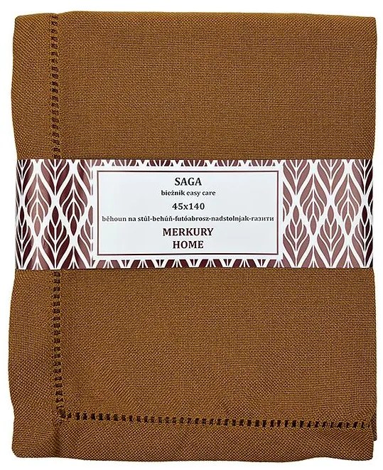 Obrus SAGA horčicová 45x140 easy care