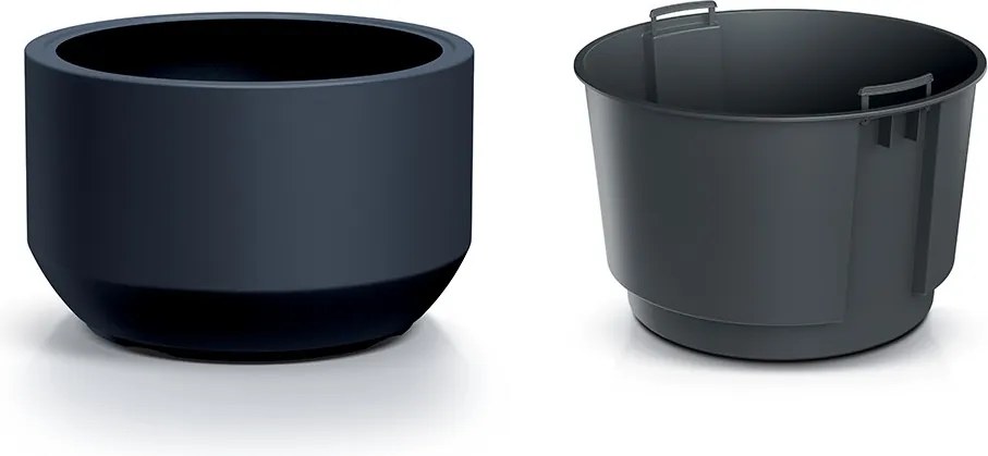 Kvetináč s vkladom HEOSO I antracit