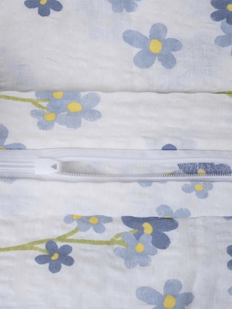 Krepová obliečka na vankúš Renforcé 70 x 90 cm - Nezábudky