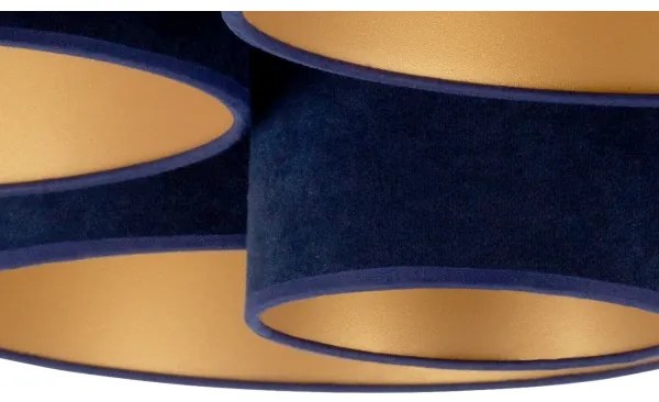 Duolla - Stropné svietidlo ROLLER PENTO 5xE27/60W/230V modrá