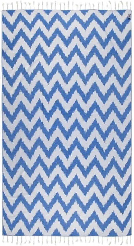 Modrá hammam osuška Kate Louise Laila, 165 × 100 cm