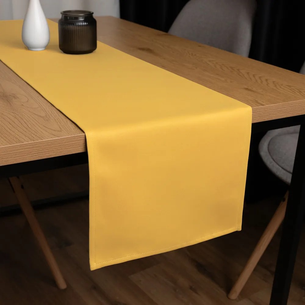 Biante Dekoračný behúň na stôl BKU-109 Horčicový 35x120 cm