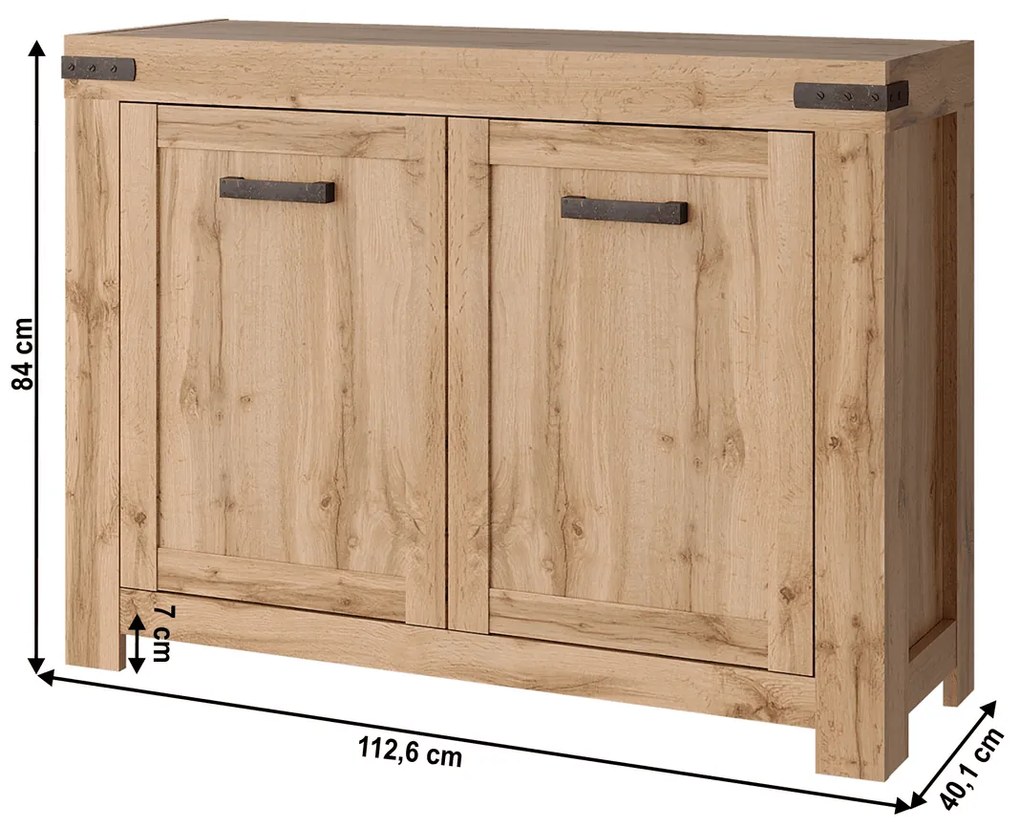 Skriňa MORATIZ 2D, dub Wotan