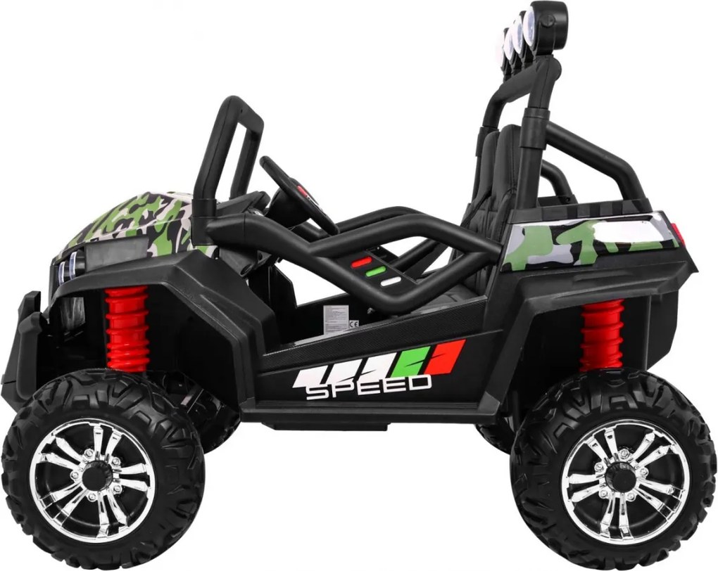 Ramiz Grand Buggy Strong Lift pre deti Moro + pohon 4x4 + diaľkové ovládanie + nosič batožiny + rádio MP3 + LED