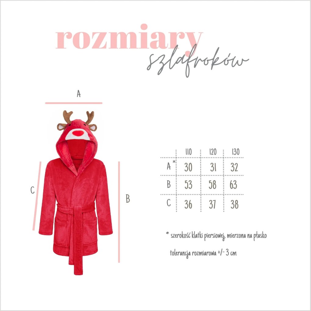 Detský župan SOBÍK Rozmer: S 110 cm