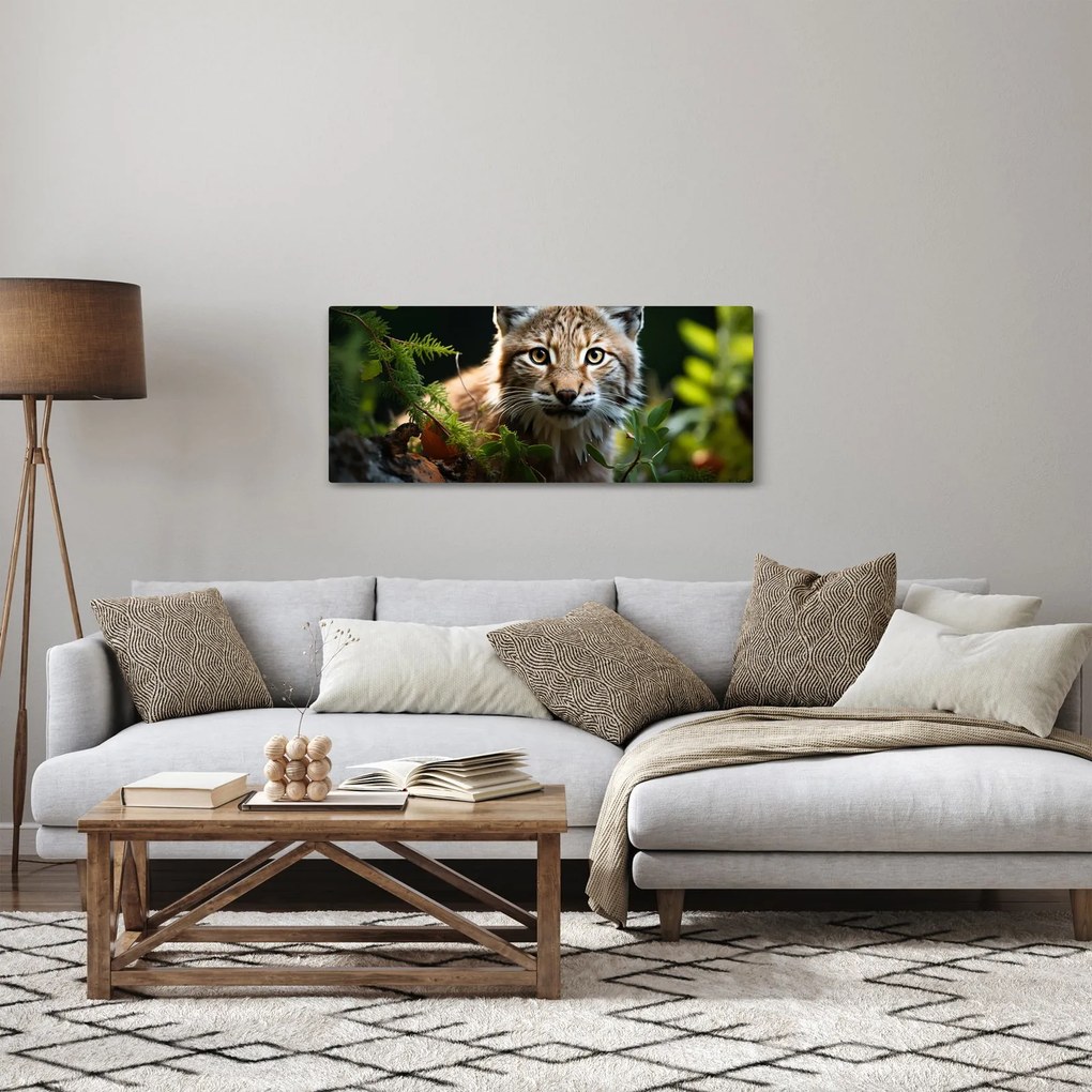 Obraz - Rys (120x50 cm)