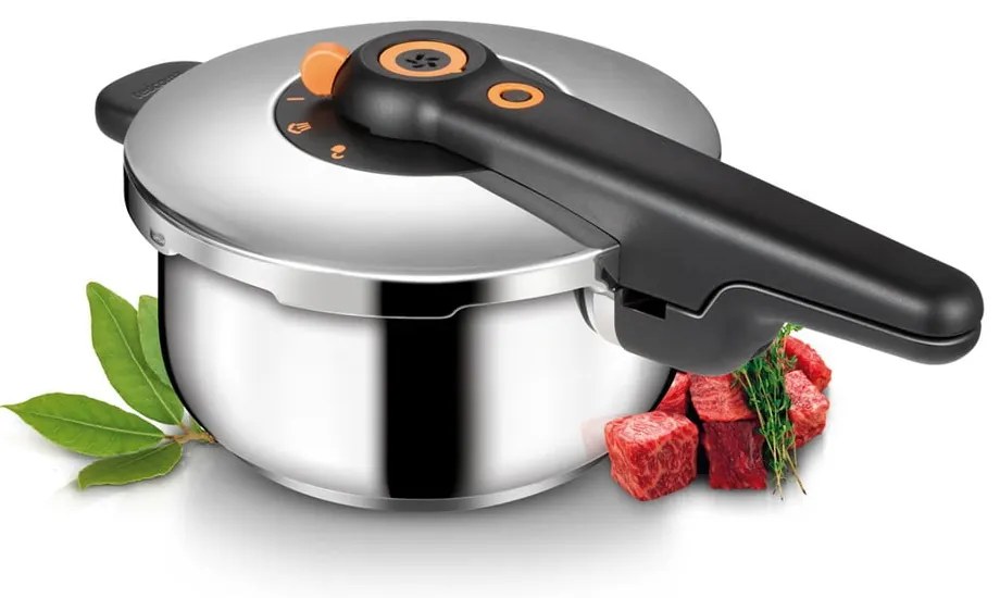 Tlakový nerezový hrniec s pokrievkou na indukciu 4 l SmartClick – Tescoma