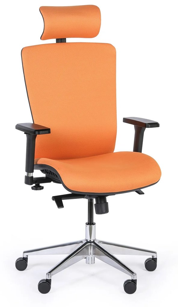Kancelárska stolička LESTER F, oranžová