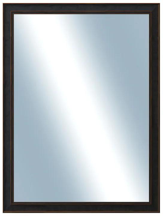 DANTIK - Zrkadlo v rámu, rozmer s rámom 60x80 cm z lišty ANDRÉ veľká čierna (3154)