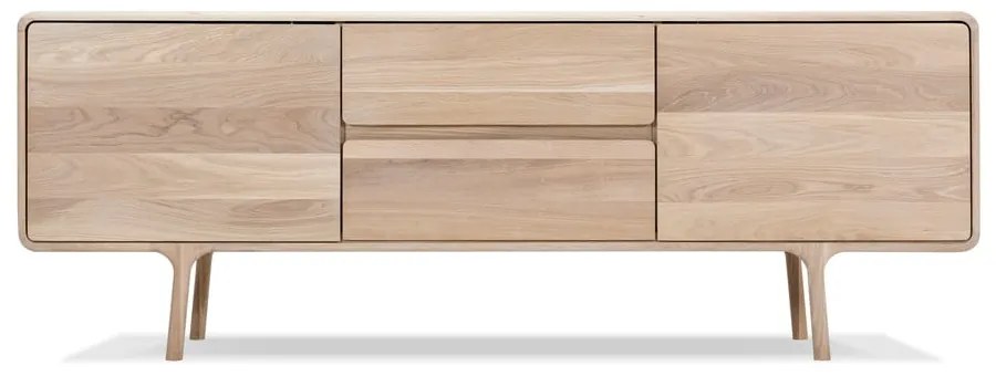 TV komoda z masívneho dubového dreva Gazzda Fawn