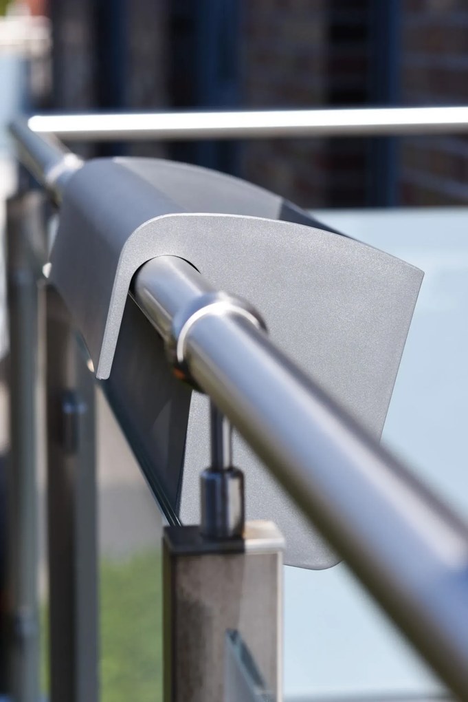 Balkónový hrantík BALKONA CLASSICO, plast, šírka 80 cm, antracit