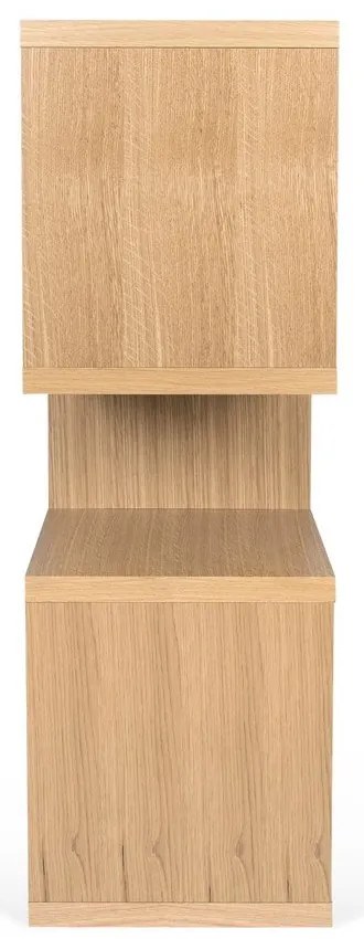 Hnedá knižnica TemaHome London, 34 × 100 cm