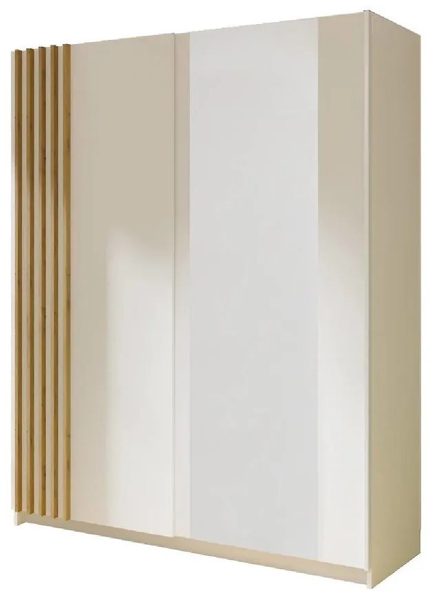 Skriňa Daster III 10 biela/dub