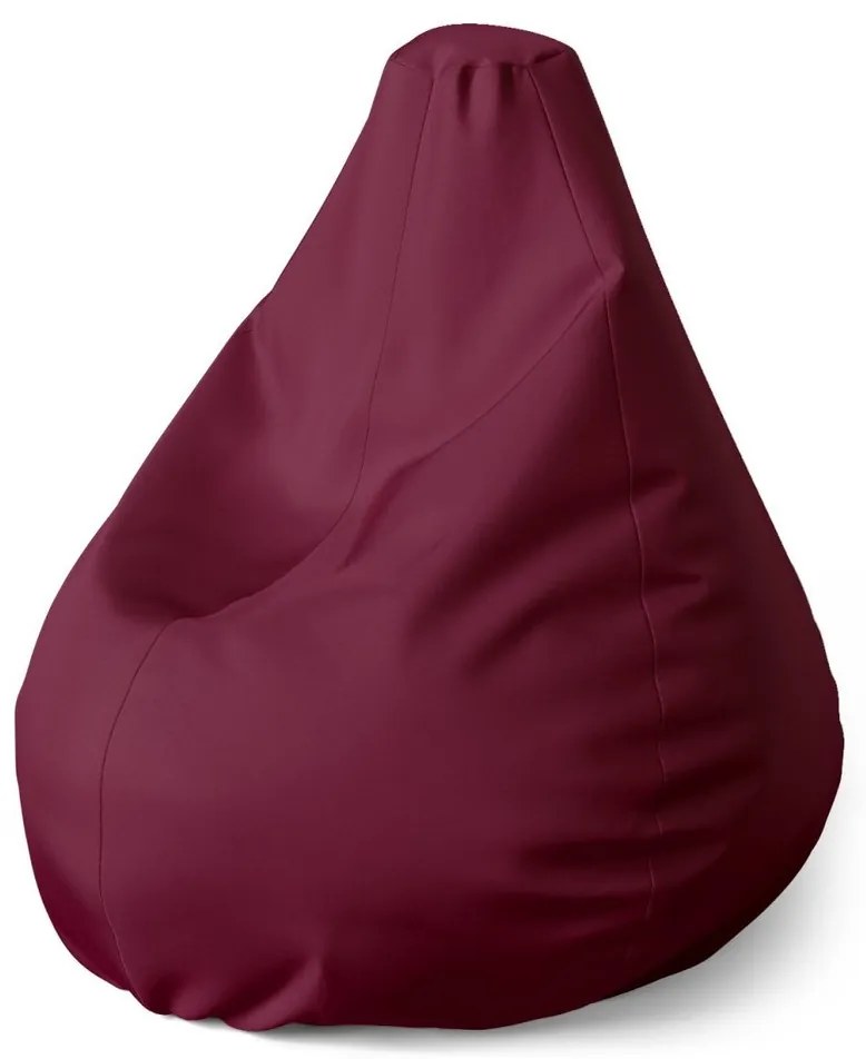 Sedací vak Pear bordová - detský, červená