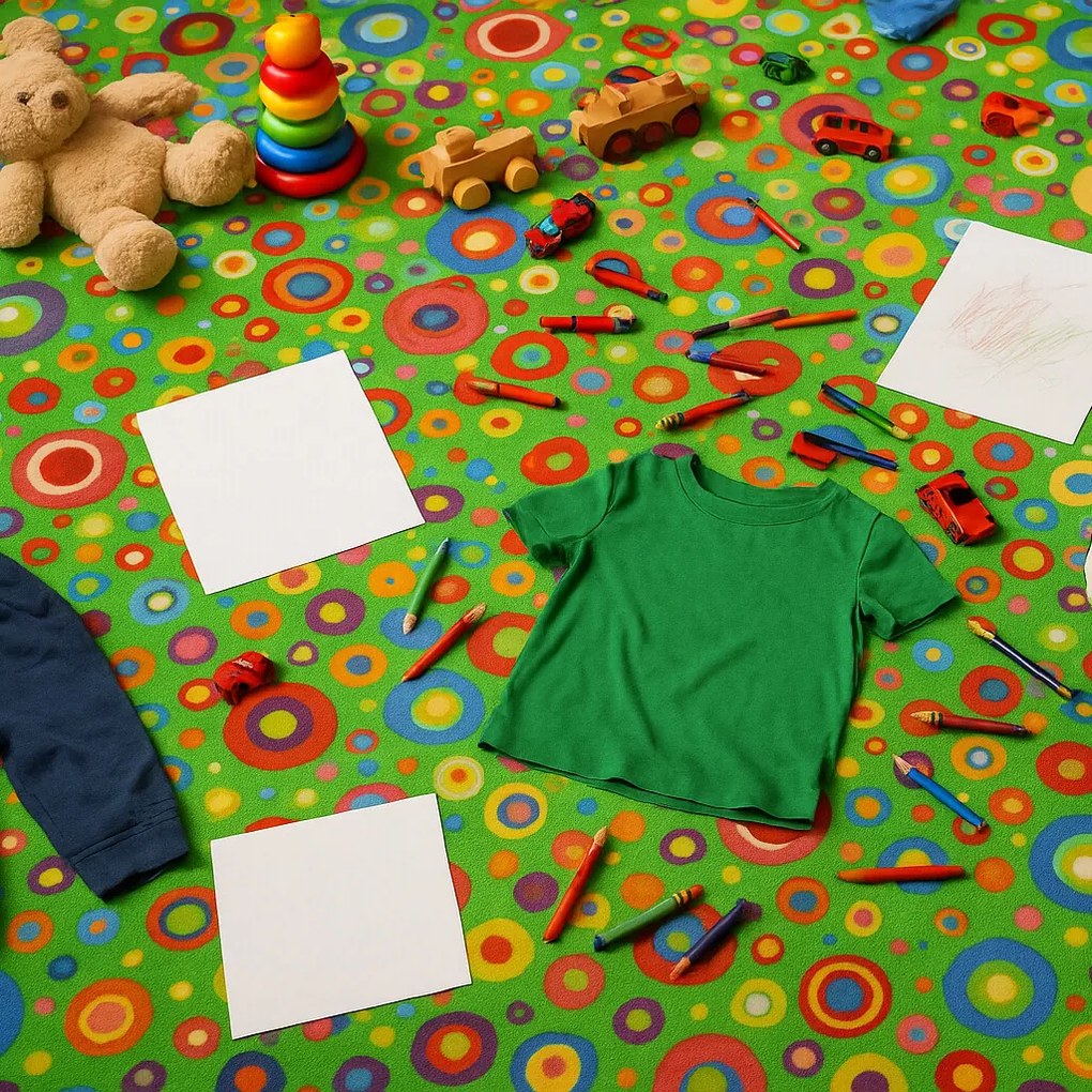 Detský metrážny koberec Candy 24, na mieru, šíře 4m, viacfarebná, filc, detská izba, Spoltex