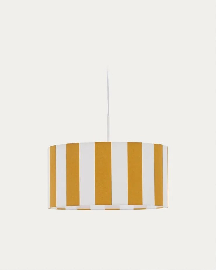 Žlté/biele detské tienidlo ø 40 cm Ciral – Kave Home