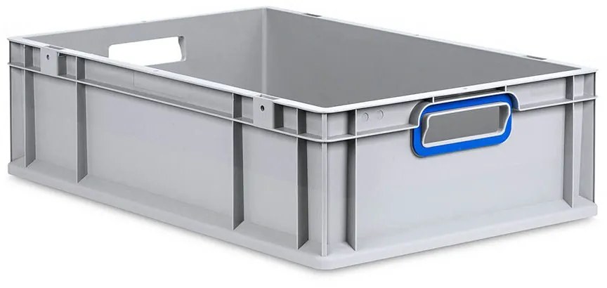 Sada 5 kusov - Eurobox Next Gen 2.0 - Stohovateľná nádoba s otvorenými rukoväťami - Modrá - 600 x 400 x 170 mm