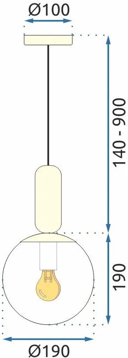 Toolight Toolight, Kovová stropná lampa sklenená APP474-1CP, zlatá, OSW-00606