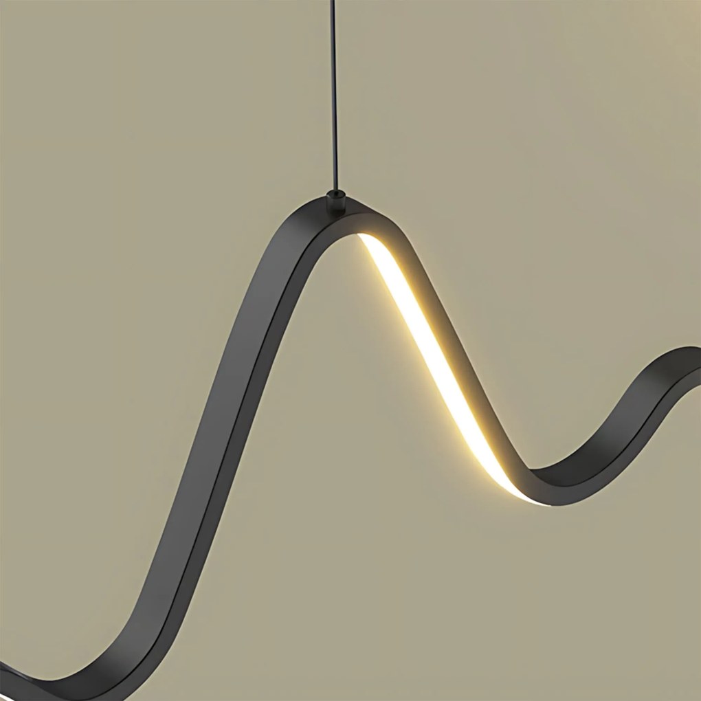 Toolight Toolight, LED závesné osvetlenie 120cm, 36W, 3000K, LHJ033-CP, čierna matná, OSW-60020
