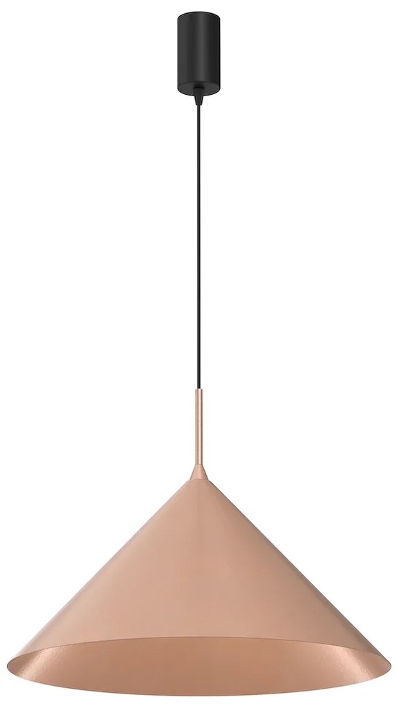 Závesné svietidlo Capital, 1x medené kovové tienidlo, (fi 46cm), b