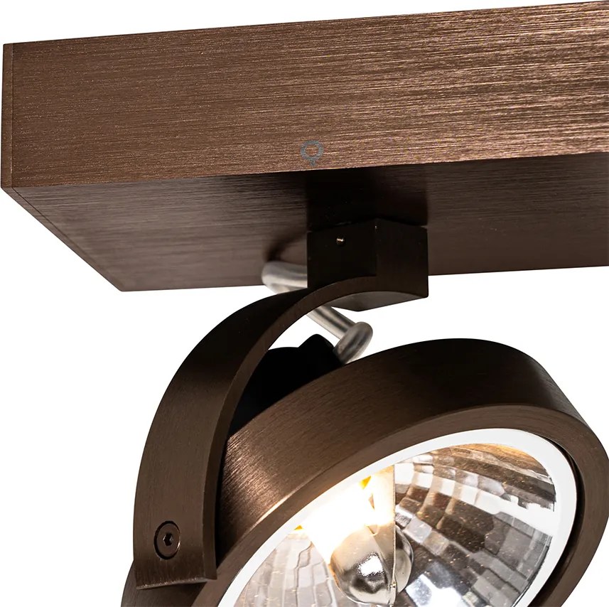 Dizajnové bodové svetlo tmavo bronzové otočné a naklápateľné - Go