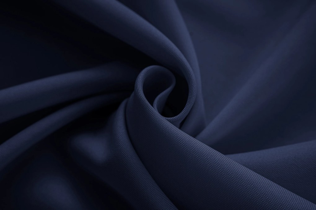 Tmavomodrý záves OXFORD LIGHT 140x250 cm Zavesenie: Riasiaca páska