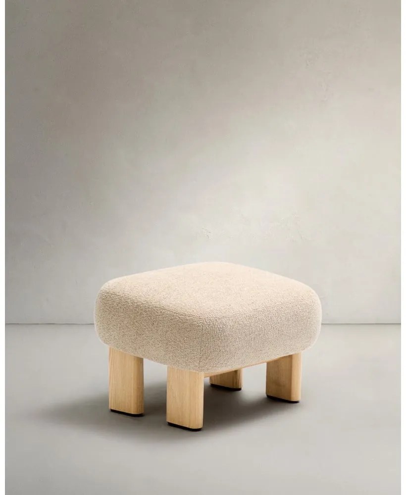 Béžová ženilková podnožka Nema – Kave Home