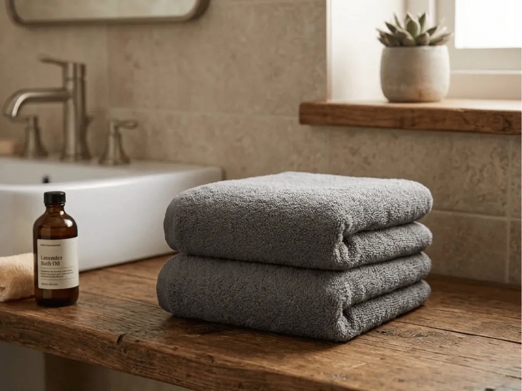 Uterák NORIELLE 50x90 cm tmavosivý, 100% bavlna