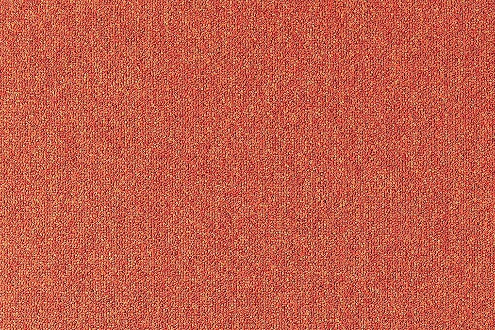 Tapibel Metrážny koberec Cobalt SDN 64038 - AB oranžový, záťažový - Kruh s obšitím cm
