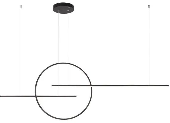 Redo 01-1737 - LED Stmievateľný luster na lanku GIOTTO LED/56W/230V čierna