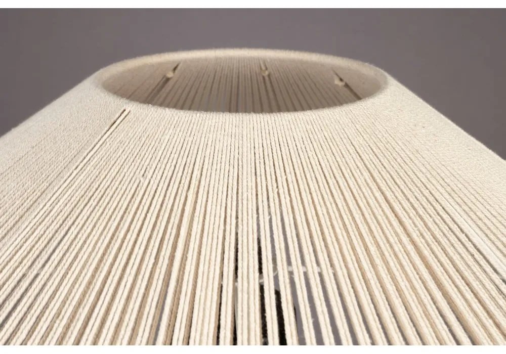 Čierno-biela stolová lampa s textilným tienidlom (výška 62 cm) Elon – Dutchbone