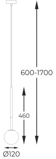 Zuma Line P0574-01F-F7AA - Luster na lanku ARCTURUS 1xG9/4W/230V zlatá