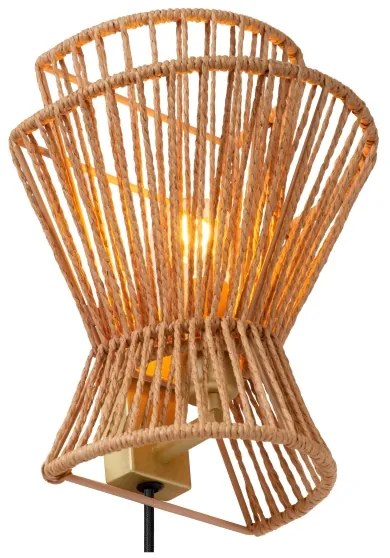 Lucide 10220/01/72 - Nástenné svietidlo TASMAN 1xE27/60W/230V béžová