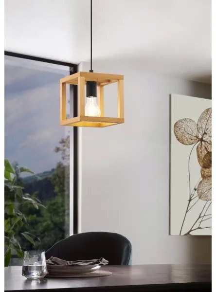 Eglo 32145 - Závesný luster BLACKCROWN 1xE27/40W/230V