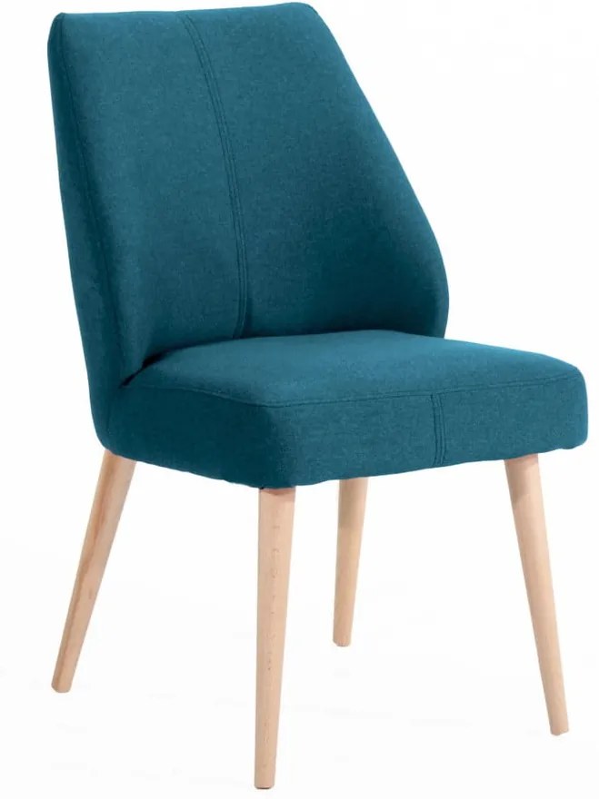 Čalúnená stolička v modrej farbe Max Winzer Todd