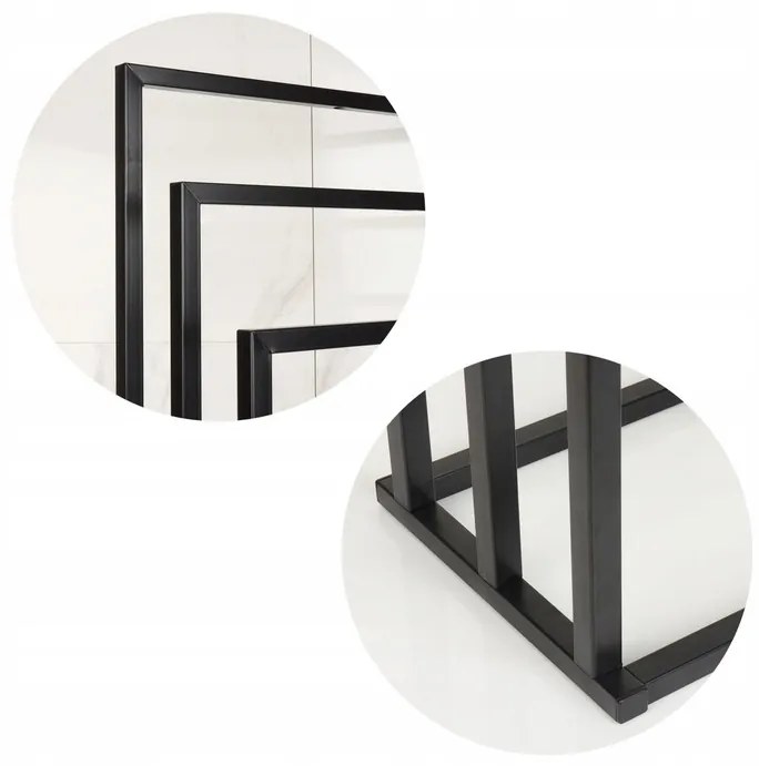 Stojan na uteráky - 3 ramenný - čierny