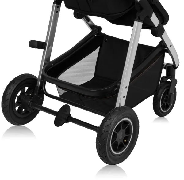 Lionelo - Kombinovaný kočík 3 v 1 AMBER Black Silver